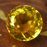 16.40 Ct Yellow Ceylon Danburite Round Cut NATURAL Loose Gemstone CERTIFIED
